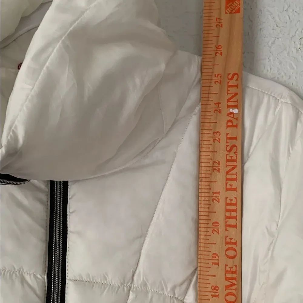 Pink Platinum Women's White Puffer Quilted Jacket Full Zip Pockets Size XL - Picture 7 of 13
